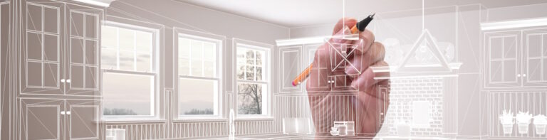 kitchen remodel drawing graphic