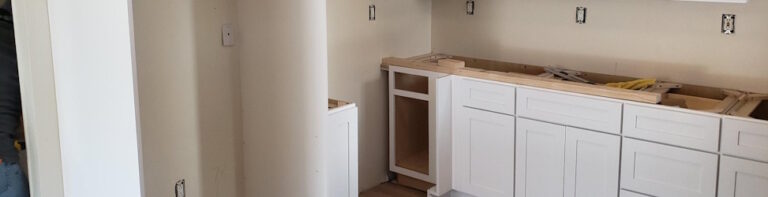 kitchen in remodeling process