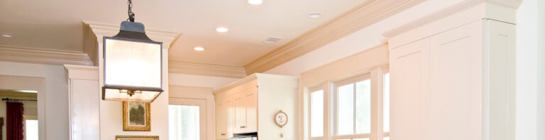 crown molding in kitchen