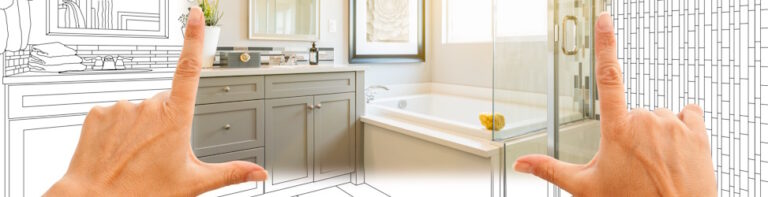 bathroom remodel plans over bathroom