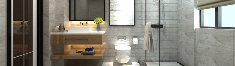 Modern, luxury bathroom